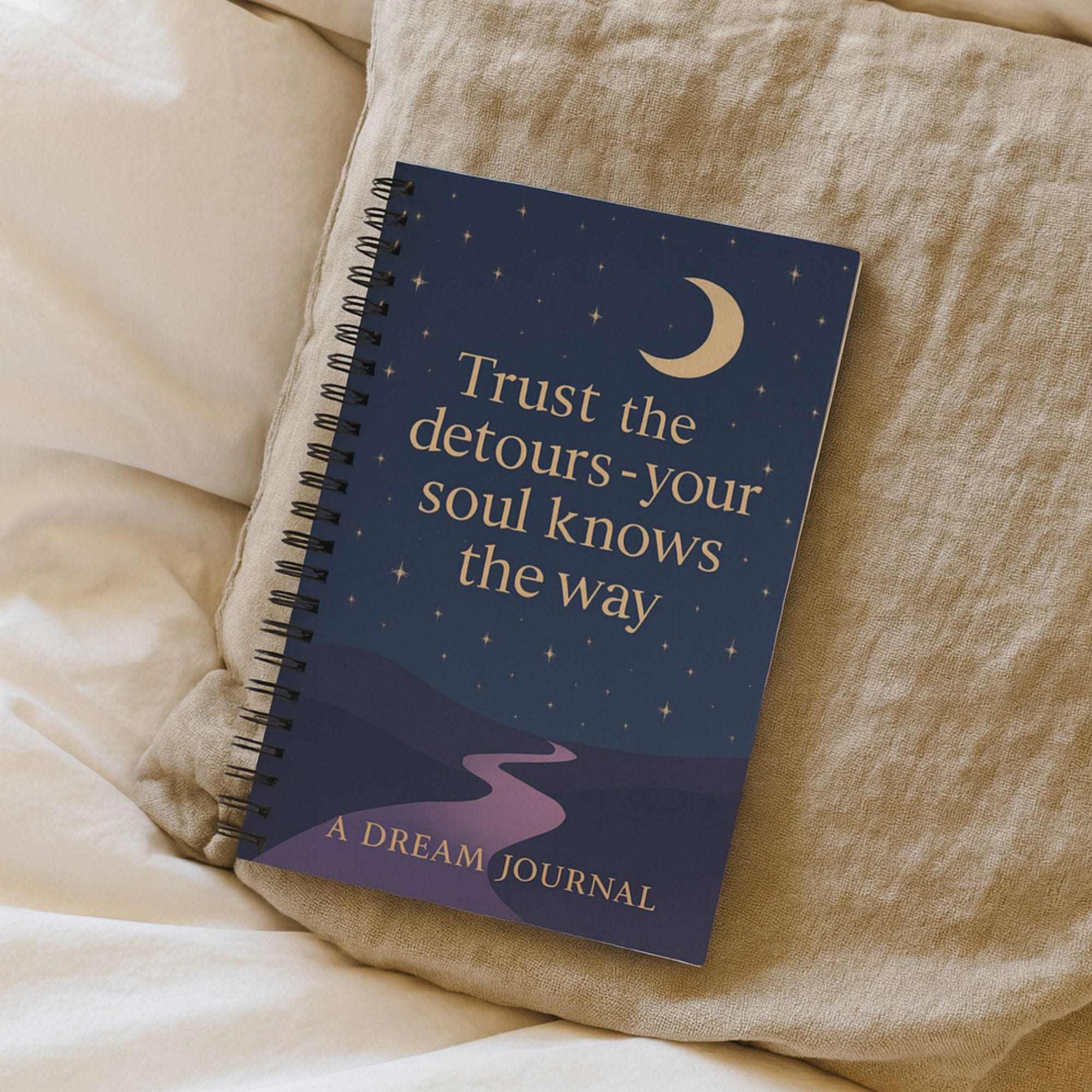 Trust the detours—your soul knows the way - Blank Dream Journal -  Psychic Gift from C Psychic Readings