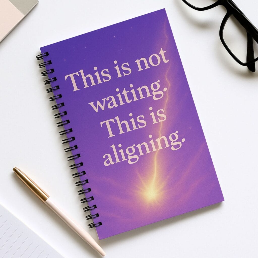 This is not waiting. This is aligning - Blank Journal - Psychic Gifts by C Psychic Readings
